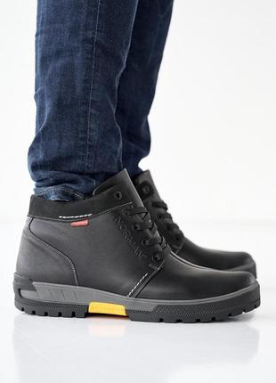 Зимові ботинки чорні norman
