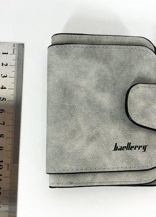 Портмоне кошелек baellerry forever mini n2346, небольшой женский кошелек в подарок. цвет: серый8 фото