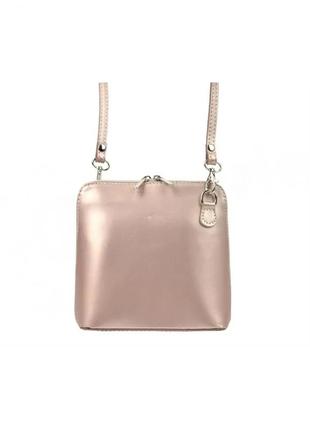Жіноча шкіряна сумка barberinis 1702 світло рожевий -