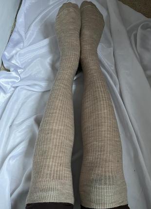 Високі вовняні шкарпетки 🧦 носки теплі гольфи1 фото