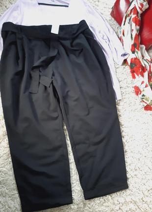 Базовые черные брюки батального размера,kiabi, p 54-605 фото