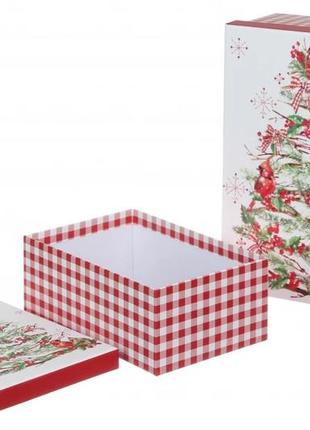 Набор новогодних подарочных коробок "праздничная елка", l: 37.5*29*16 см (комплект 10 шт)3 фото