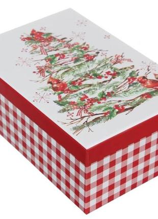 Набор новогодних подарочных коробок "праздничная елка", l: 37.5*29*16 см (комплект 10 шт)2 фото