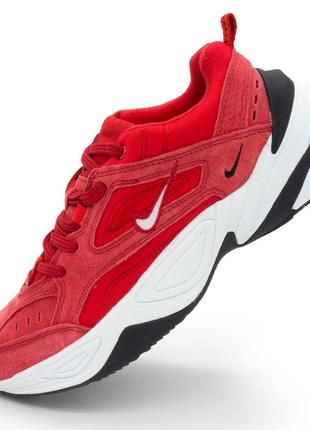 Кроссовки nike m2k tekno красные 38. размеры в наличии: 38.