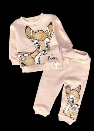 Костюм 2в1: світшот, штани "bambi", двунитка з начосом тм "murat baby" (реглан або світшот і штани)