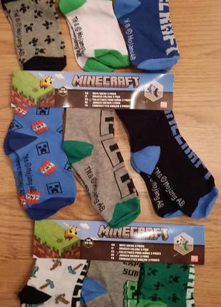 Шкарпетки дитячі minekraft