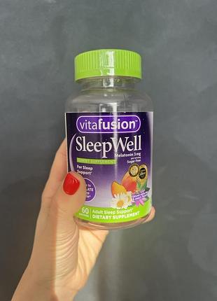 Vitafusion sleepwell мелатонин поддержка сна для взрослых