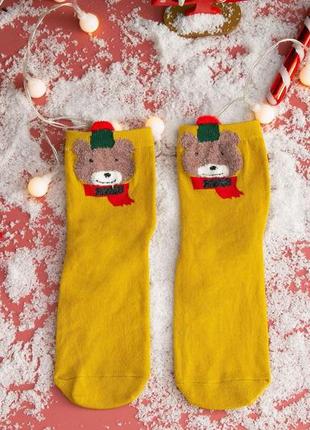 Комплект 4 пари шкарпеток новорічні шкарпетки різдвяні женские носки 1533 фото