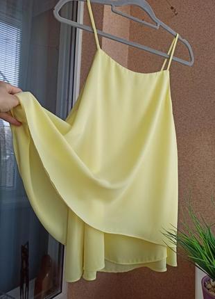 Красивая летняя нежно-желтая блуза / маечка