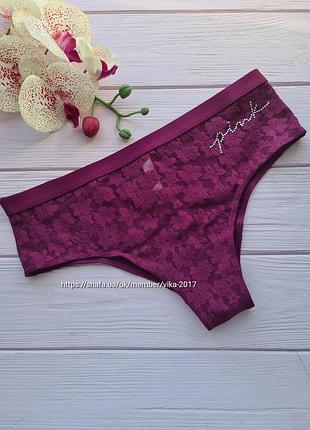 Кружевные трусики виктория сикрет victorias secret