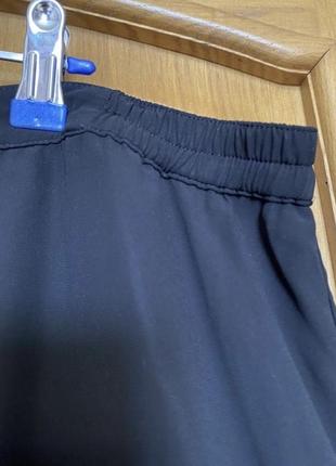 Крутые эффектные лёгкие широкие шифоновые  брюки - юбка 56-60 р8 фото