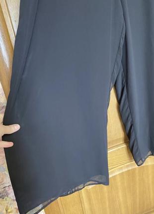 Крутые эффектные лёгкие широкие шифоновые  брюки - юбка 56-60 р2 фото
