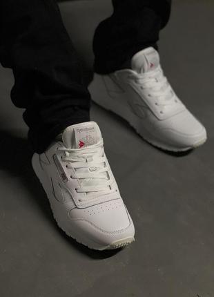 Мужские кроссовки reebok classic leather5 фото