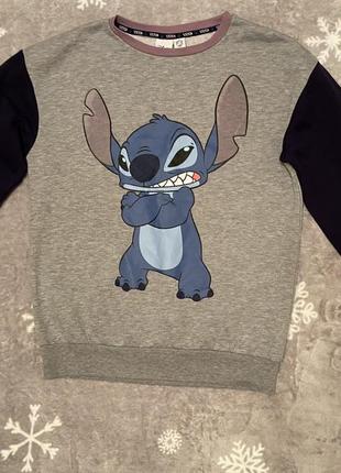 Утепленный свитшот пижама disney сточ stitch из мультика лило и стэчь primark лимитированная коллекция