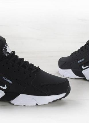 Кроссовки мужские nike huarache acronym"black/white"6 фото