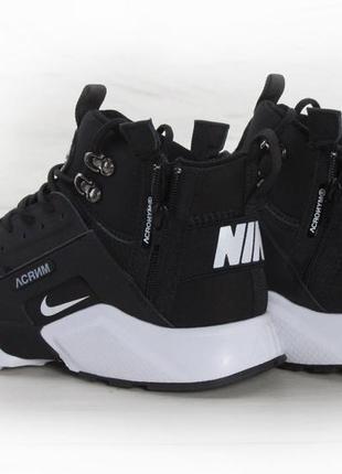 Кроссовки мужские nike huarache acronym"black/white"3 фото