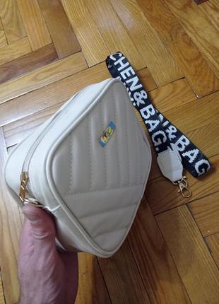 Сумка женская кроссбоди белая, сумка женская через плечо, клатч