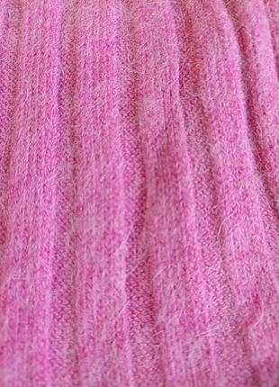 Свитер/кофта на запах розовая теплая мягкая ангора4 фото
