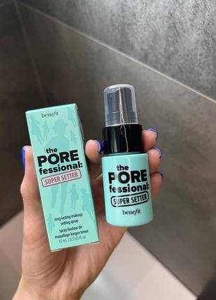 Спрей-фіксатор макіяжу benefit porefessional super setter1 фото