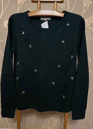 Очень красивый и стильный брендовый вязаный свитер.5 фото