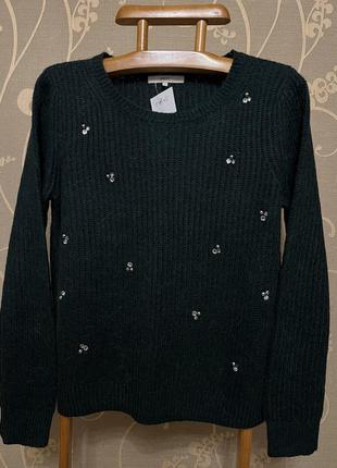 Очень красивый и стильный брендовый вязаный свитер.2 фото