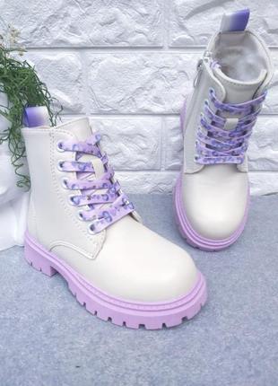 Зимові черевики для дівчинки1 фото