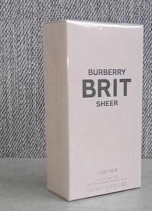 Туалетна вода burberry brit sheer2 фото