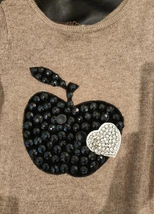 Платье туника, шерсть, торг