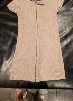 Платье туника, шерсть, торг