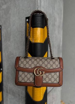 Сумка в стиле gucci / gucci marmount brown