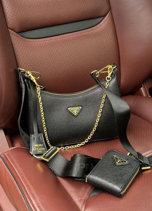 Prada re-edition 2005 saffiano leather bag4 фото