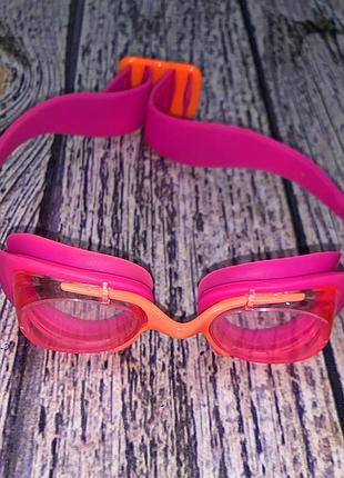 Фирменные очки для плавания для девочки 3-10 лет