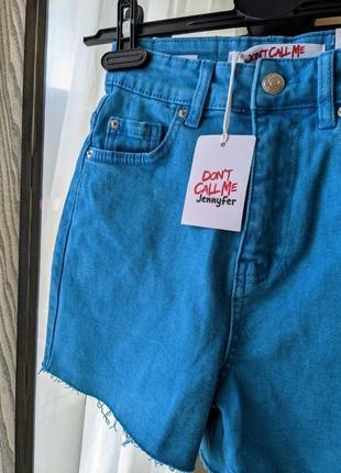 Жіночі блакитні короткі джинсові шорти don't call me jennyfer6 фото