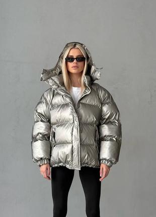Женский пуффер,жіночий пуффер,зимова тепла куртка,женская зимняя куртка,балонова куртка,балоновая куртка оверсайз3 фото