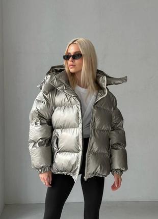 Женский пуффер,жіночий пуффер,зимова тепла куртка,женская зимняя куртка,балонова куртка,балоновая куртка оверсайз1 фото