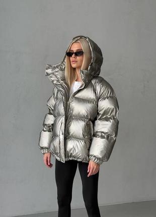 Женский пуффер,жіночий пуффер,зимова тепла куртка,женская зимняя куртка,балонова куртка,балоновая куртка оверсайз4 фото