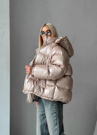 Женский пуффер,жіночий пуффер,зимова тепла куртка,женская зимняя куртка,балонова куртка,балоновая куртка оверсайз7 фото