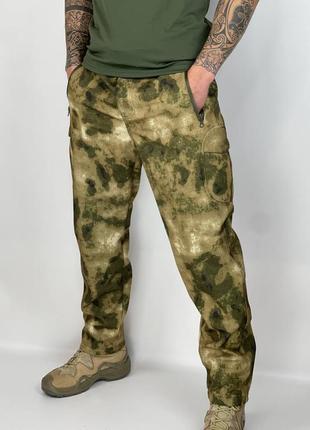 Тактические брюки софтшелл в камуфляже atacsfg4 фото
