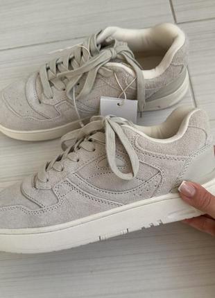 Кожаные кеды zara