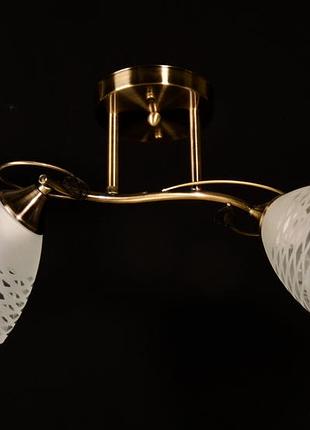 Люстра стелева класична свет sr-n4022/2 ab на 2 плафони антик
