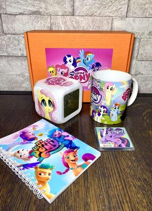 Набор my little pony май литл пони подарок часы хамелеон маленькая пони