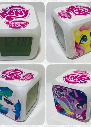 Набор my little pony май литл пони подарок часы хамелеон маленькая пони