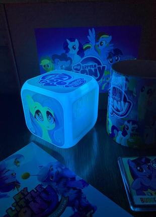 Набор my little pony май литл пони подарок часы хамелеон маленькая пони