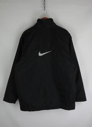 Винтажная куртка nike big logo vintage l-xl найк пальто