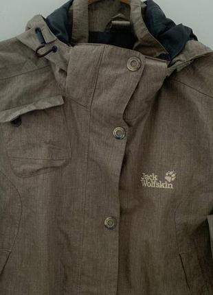 Jack wolfskin куртка ветровка texapore мужская коричневая капишон размер м горпкор оригинал4 фото
