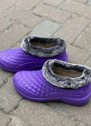 Жіночі калоші, галоші, вуличне взуття, термо чоботи, термо калоші, домашнє зимове взуття1 фото