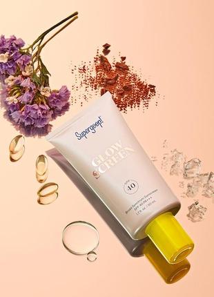 Сияющий солнцезащитный крем supergoop glow screen spf40 10 мл5 фото