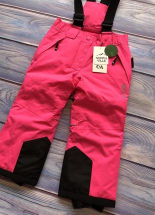 Теплые лыжные зимние брюки для девочки c&amp;a4 фото