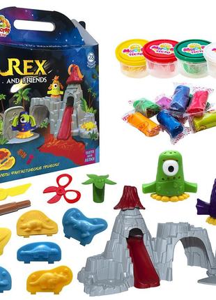Набір для креативної творчості "rex and friends", у кор. 41,5*32,5*17см, тм стратег, україна