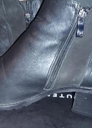 Шкіряні чорні черевики caprice розмір 41 (27,5-27,7 см)4 фото